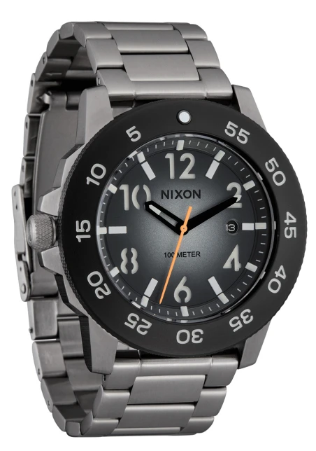 Montre Nixon - Smyth 44 - Silver / Tunnel Black Ombre