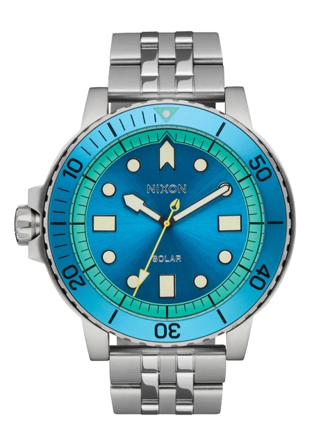 Montre Nixon - Stinger 44 - Silver / Byron Blue / Green
