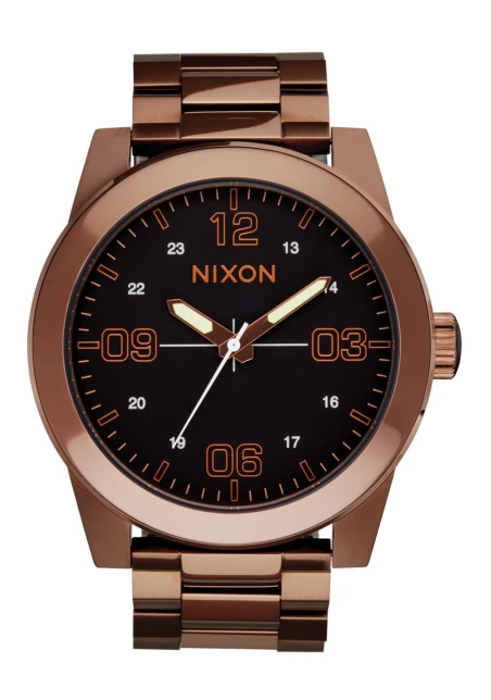 Montre Nixon - Corporal Stainless Steel - Chocolate / Dark Roast