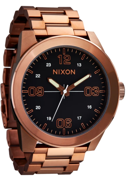 Montre Nixon - Corporal Stainless Steel - Chocolate / Dark Roast