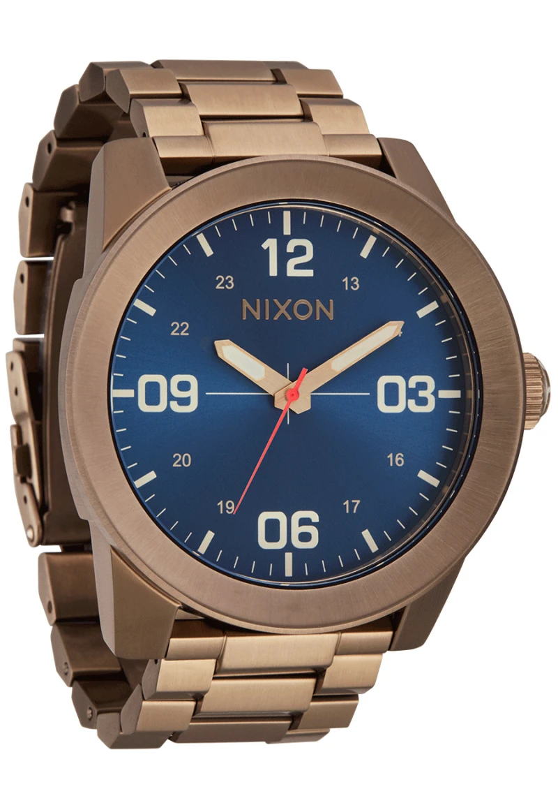 Montre Nixon - Corporal Stainless Steel - Desert Gold / Arles Blue