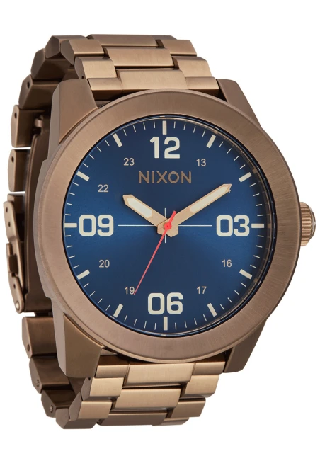 Montre Nixon - Corporal Stainless Steel - Desert Gold / Arles Blue