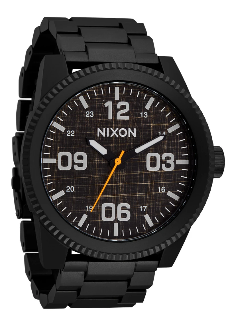 Montre Nixon - Corporal Stainless Steel - Super Black / Black Top