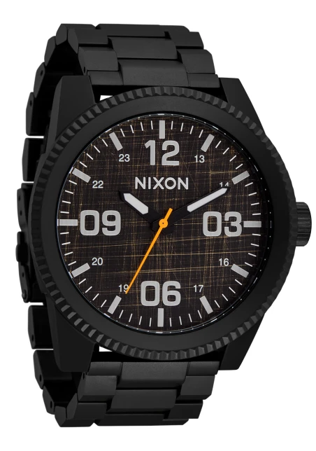 Montre Nixon - Corporal Stainless Steel - Super Black / Black Top