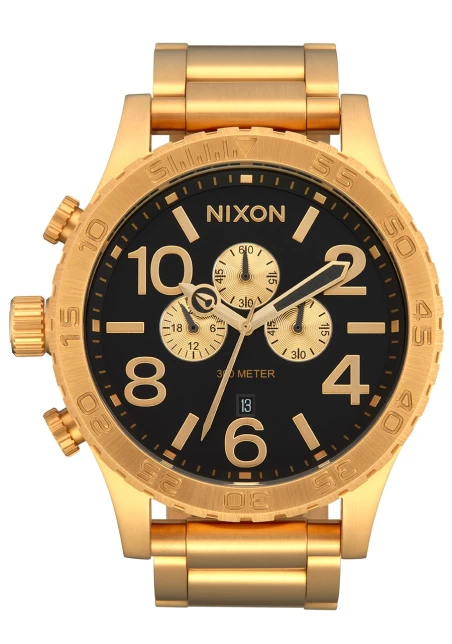 Montre Nixon - 51-30 Chrono - All Gold / Black