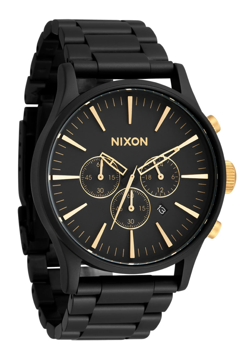 Montre Nixon - Sentry Chrono - Matte Black / Gold
