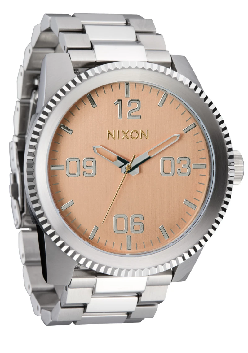 Montre Nixon - Corporal Stainless Steel - Silver / Coral