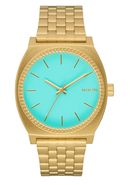 Montre Nixon - Time Teller - Gold / Turquoise / Gold