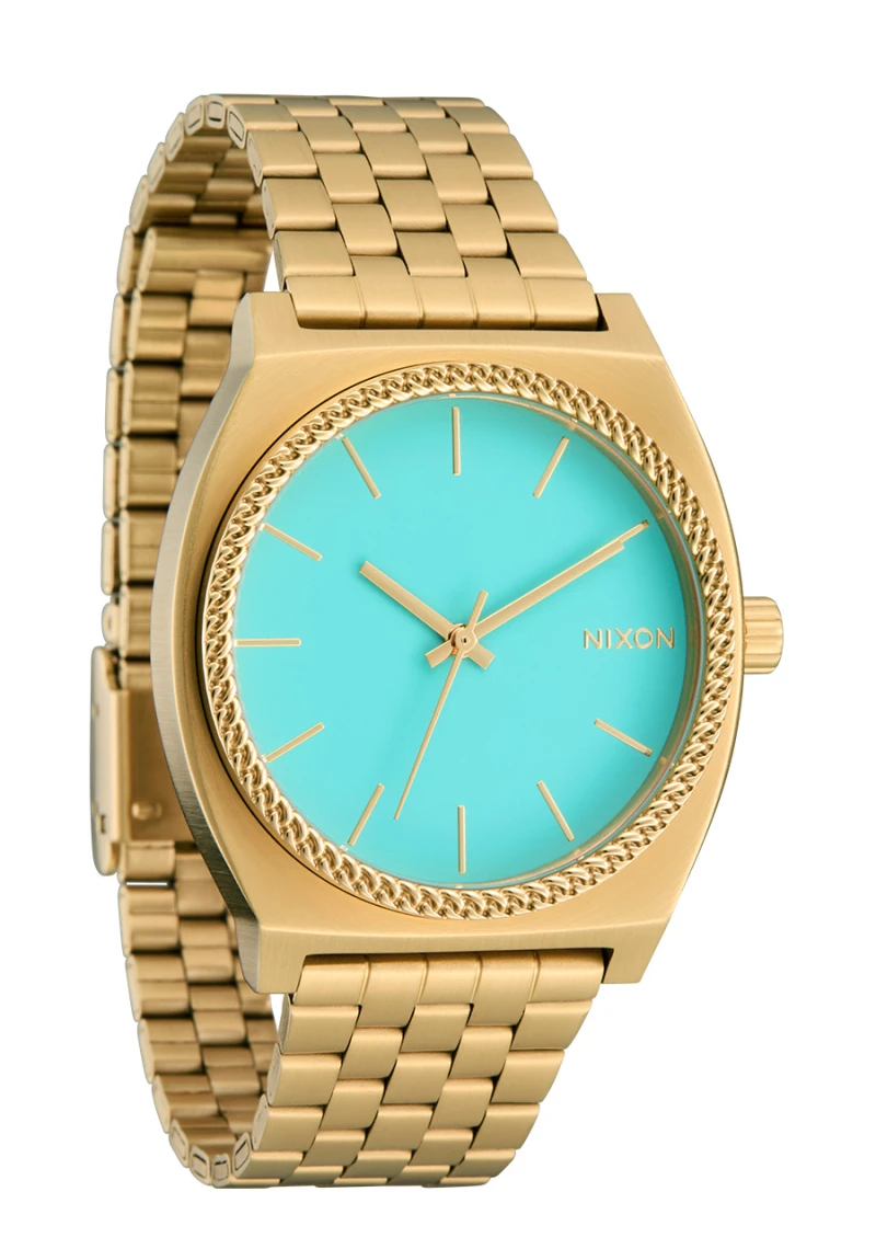 Montre Nixon - Time Teller - Gold / Turquoise / Gold