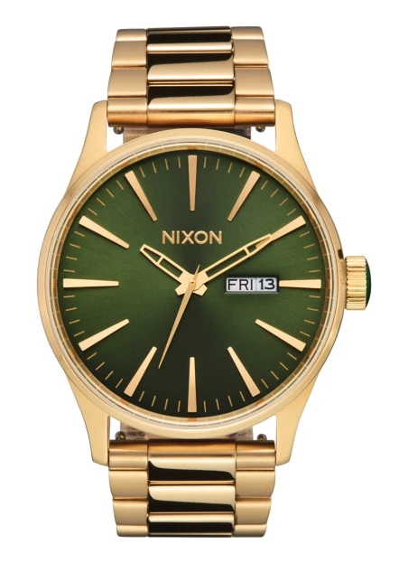 Montre Nixon - Sentry Stainless Steel - Gold / Green Sunray