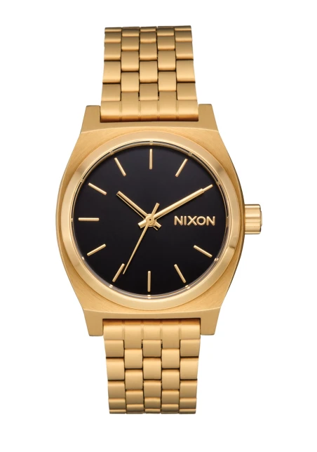 Montre Nixon - Medium Time Teller - Gold / Black / Gold