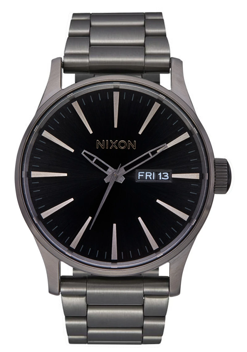 Montre Nixon - Sentry Stainless Steel - Gunmetal / Black Sunray