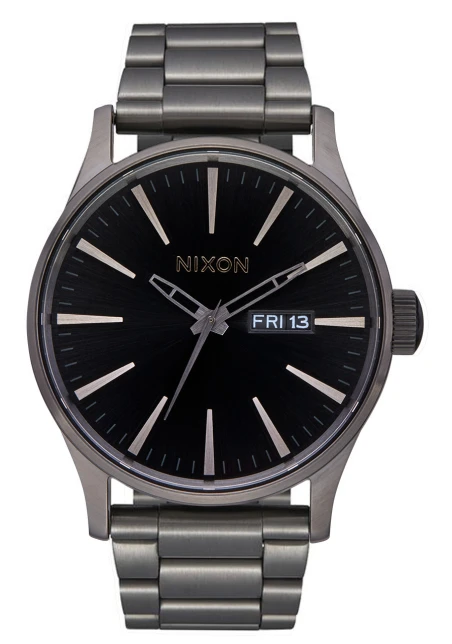 Montre Nixon - Sentry Stainless Steel - Gunmetal / Black Sunray