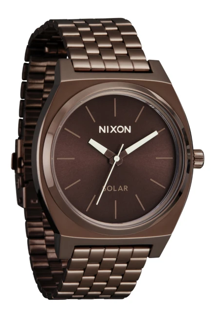 Montre Nixon - Time Teller Solar - Chocolate / Cappuccino