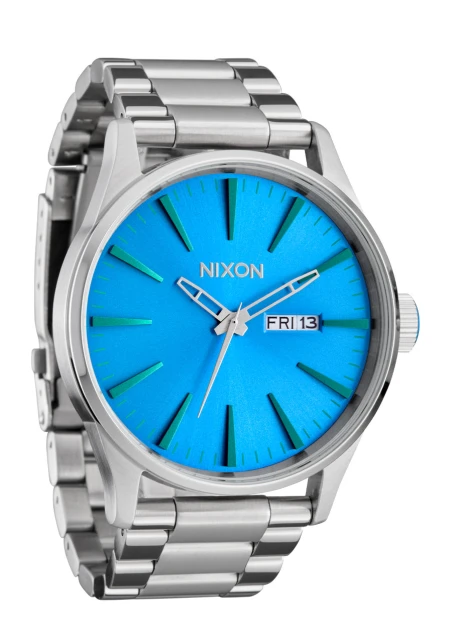 Montre Nixon - Sentry Stainless Steel - Silver / Byron Blue Ombre