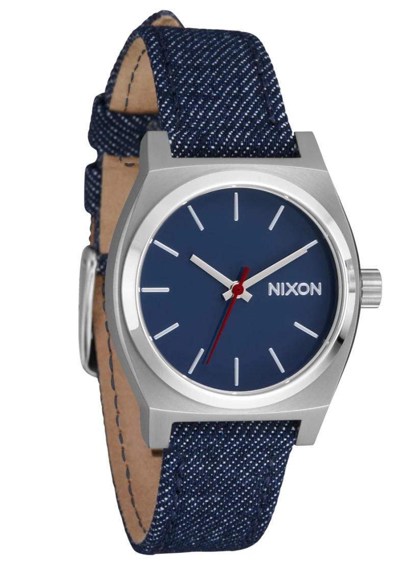 Montre Nixon - Medium Time Teller Denim - Silver / Indigo / Denim