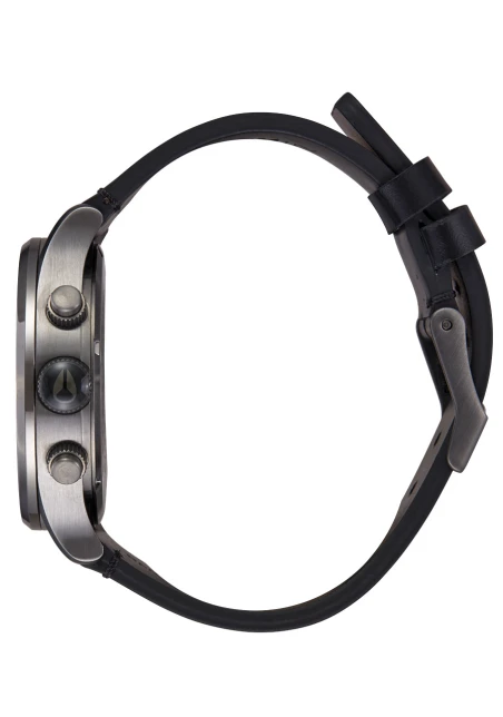 Montre Nixon - Sentry Chrono Leather - All Gunmetal / Black