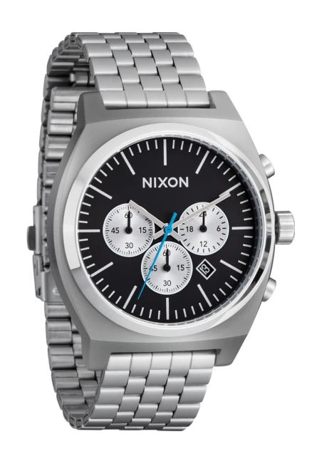 Montre Nixon - Time Teller Chrono - Chrome / Black / Chrome Sunray
