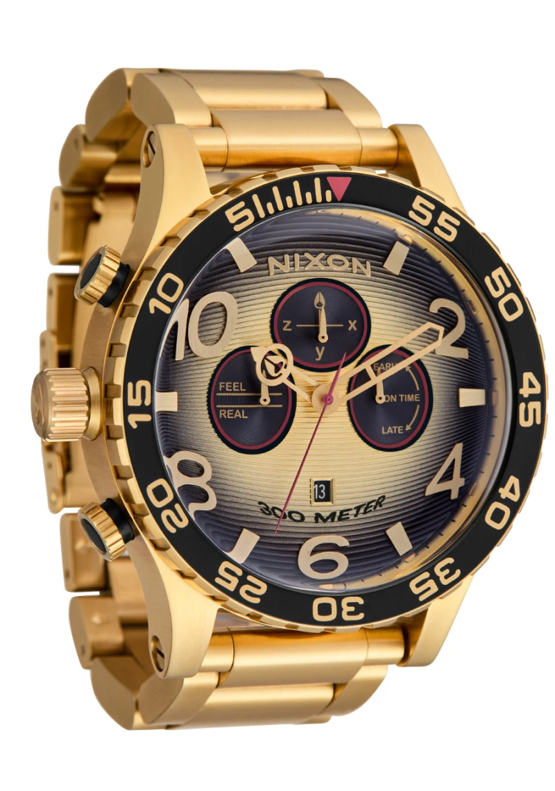 Montre Nixon - 51-30 Chrono - 4th Dim Gold / Black
