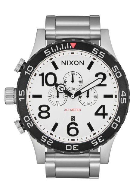 Montre Nixon - 51-30 Chrono - Silver / White Lume