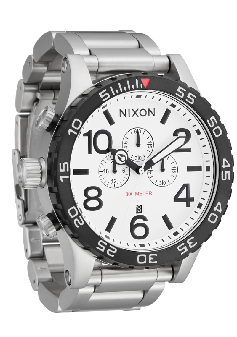 Montre Nixon - 51-30 Chrono - Silver / White Lume