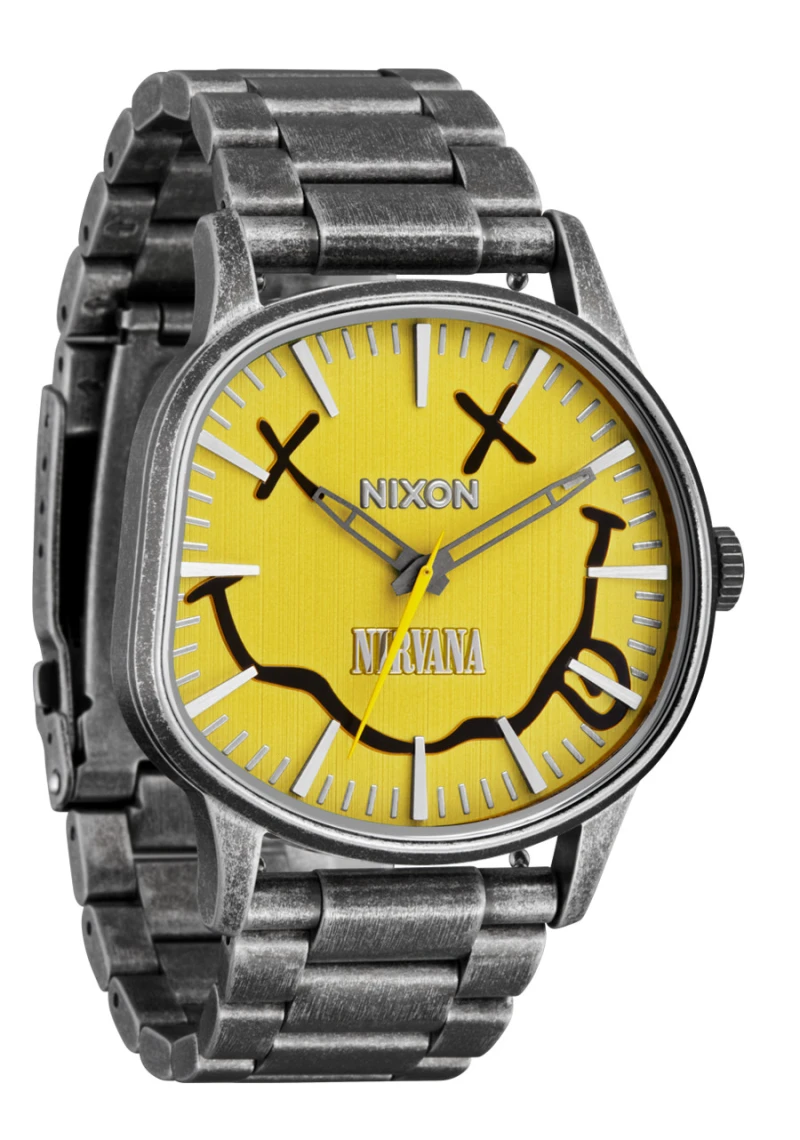 Montre Nixon - Nirvana Sentry Wobble - Yellow Nirvana Smiley