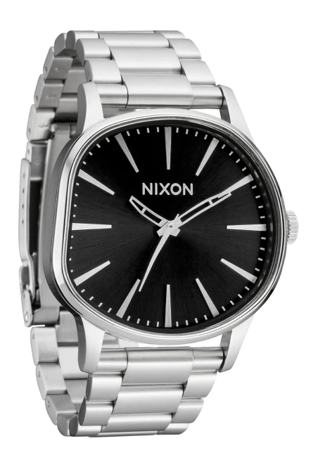 Montre Nixon - Sentry Wobble - Silver / Black Sunray