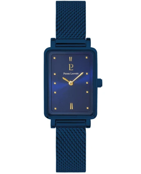 Montre Pierre Lannier - Quartz Femme ARIANE Bleu Cadran Soleillé Bleu Bracelet Acier milanais Bleu 12MM - 057H869