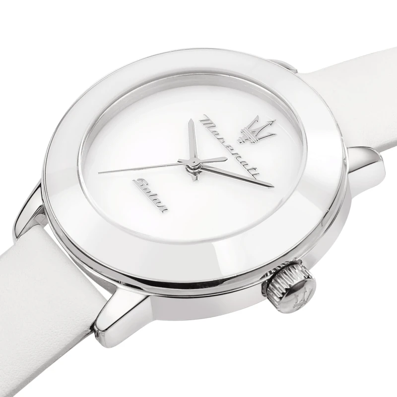 Montre Maserati - Successo Lady 3H Solar Edition - Blanc