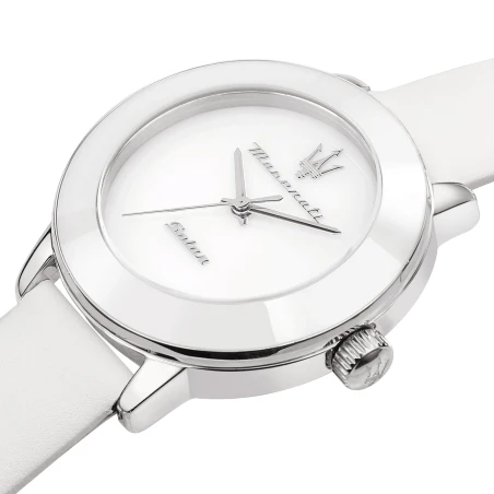 Montre Maserati - Successo Lady 3H Solar Edition - Blanc