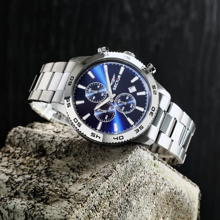Montre Sector - 270 - Chronographe - Argent - R3273778011