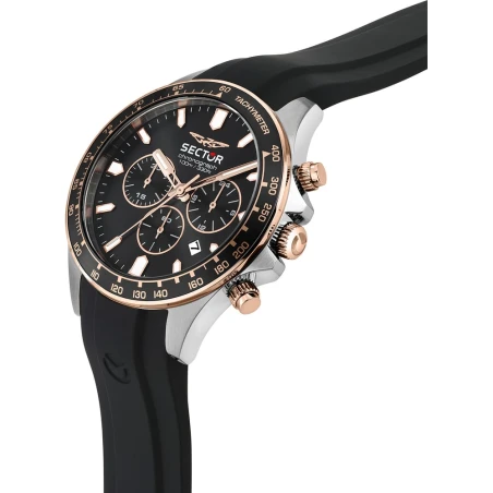 Montre Sector - 230 - Chronographe - Argent et Or rose - R3271661031