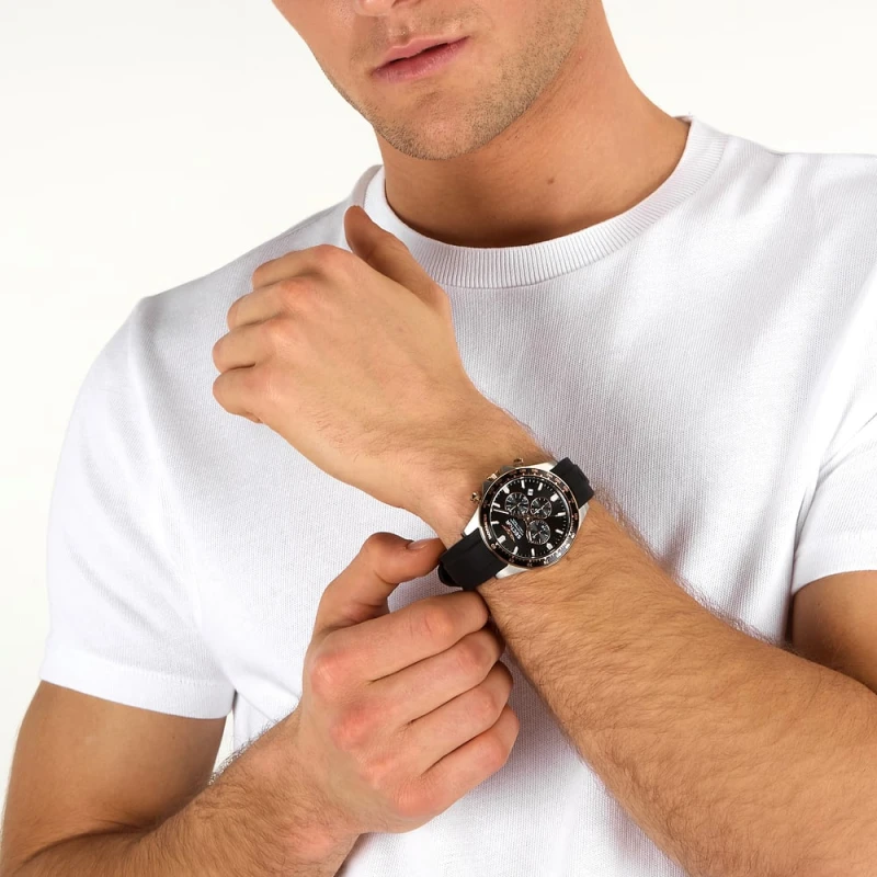Montre Sector - 230 - Chronographe - Argent et Or rose - R3271661031