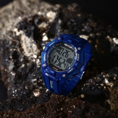 Montre Sector - Ex-51 - Digitale - Bleu - R3251317004
