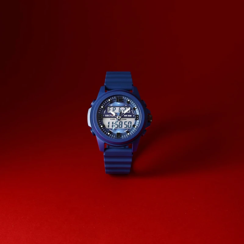 Montre Sector - Ex-48 - Digitale - Bleu - R3251302007