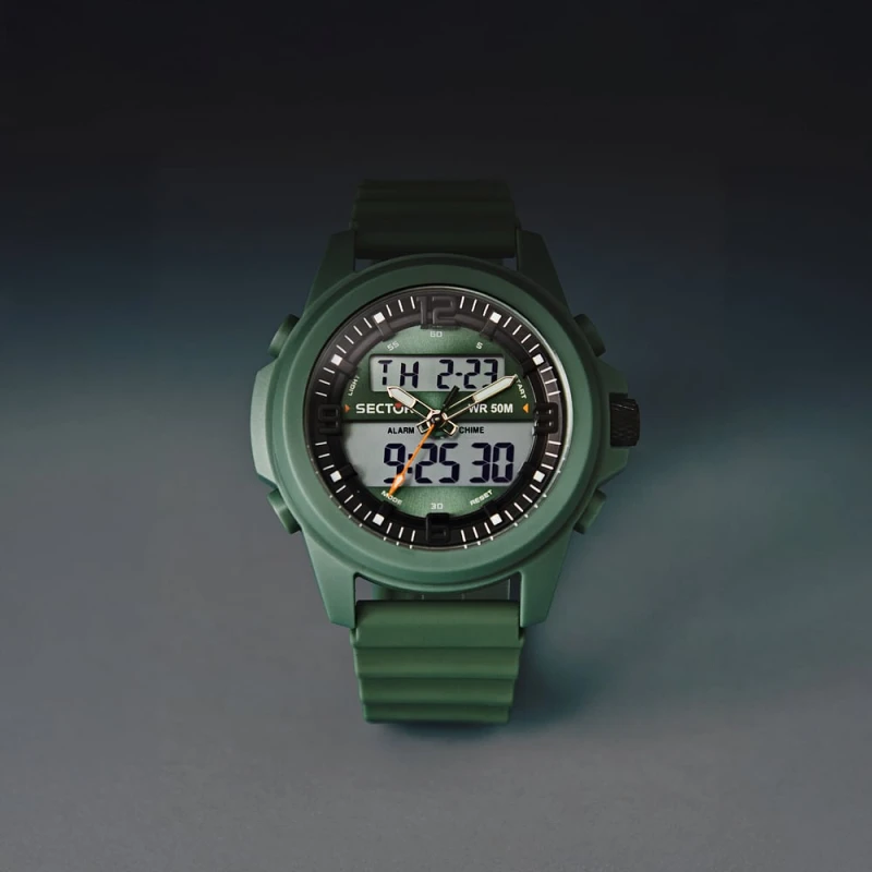 Montre Sector - Ex-48 - Digitale - Vert - R3251302008