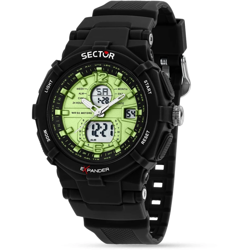 Montre Sector - Ex-09 - Digitale - Noir - R3251296006