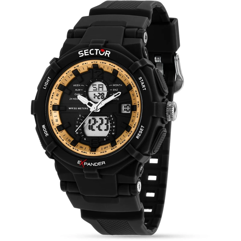 Montre Sector - Ex-09 - Digitale - Noir - R3251296004