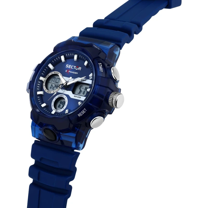 Montre Sector - Ex-46 - Digitale - Bleu - R3251242506