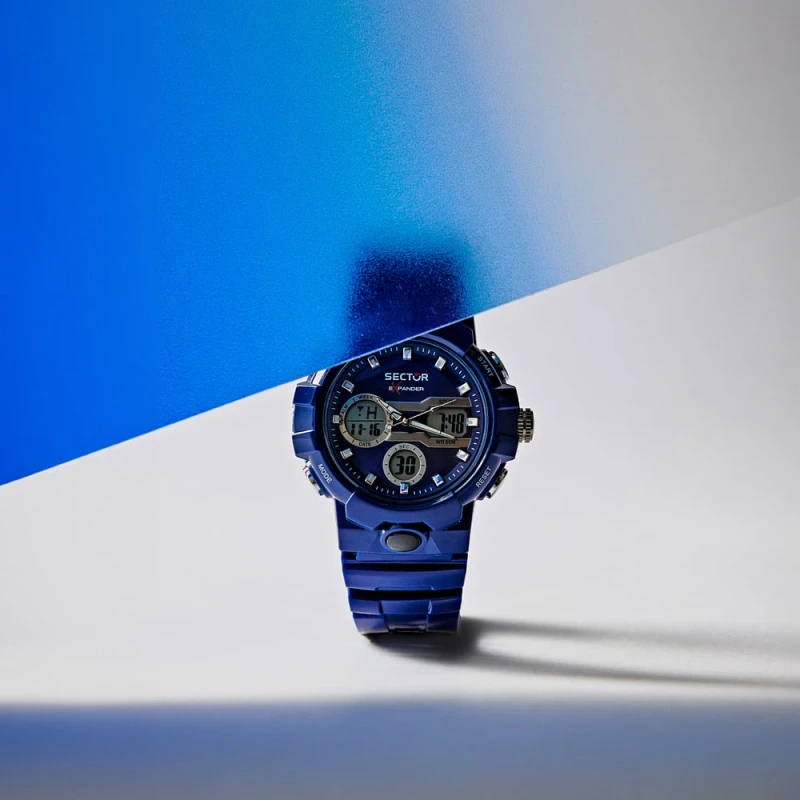 Montre Sector - Ex-46 - Digitale - Bleu - R3251242506
