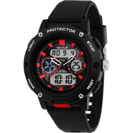 Montre Sector - Ex-44 - Digitale - Noir - R3251292002