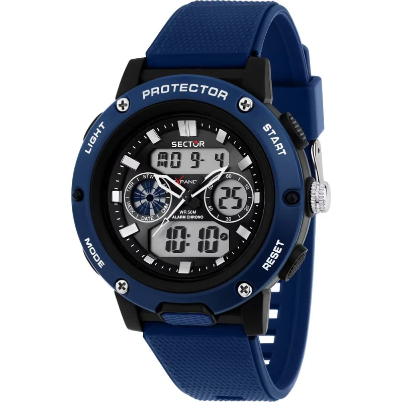 Montre Sector - Ex-44 - Digitale - Bleu - R3251292006