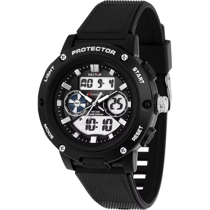 Montre Sector - Ex-45 - Digitale - Noir - R3251293004