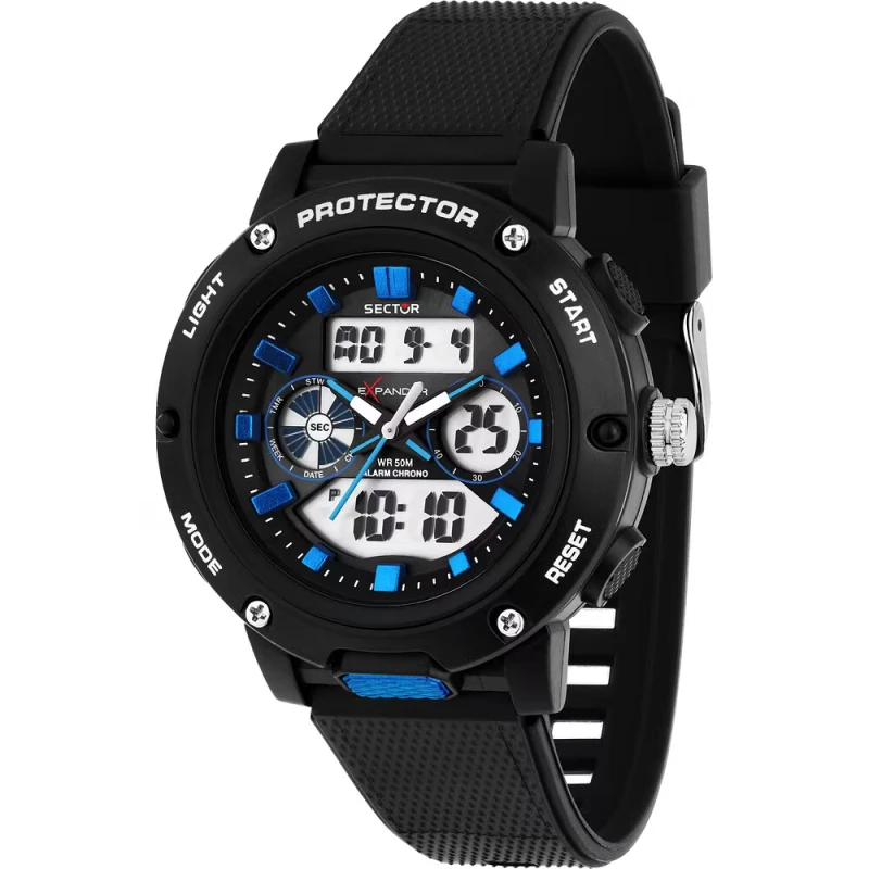 Montre Sector - Ex-45 - Digitale - Noir - R3251293006
