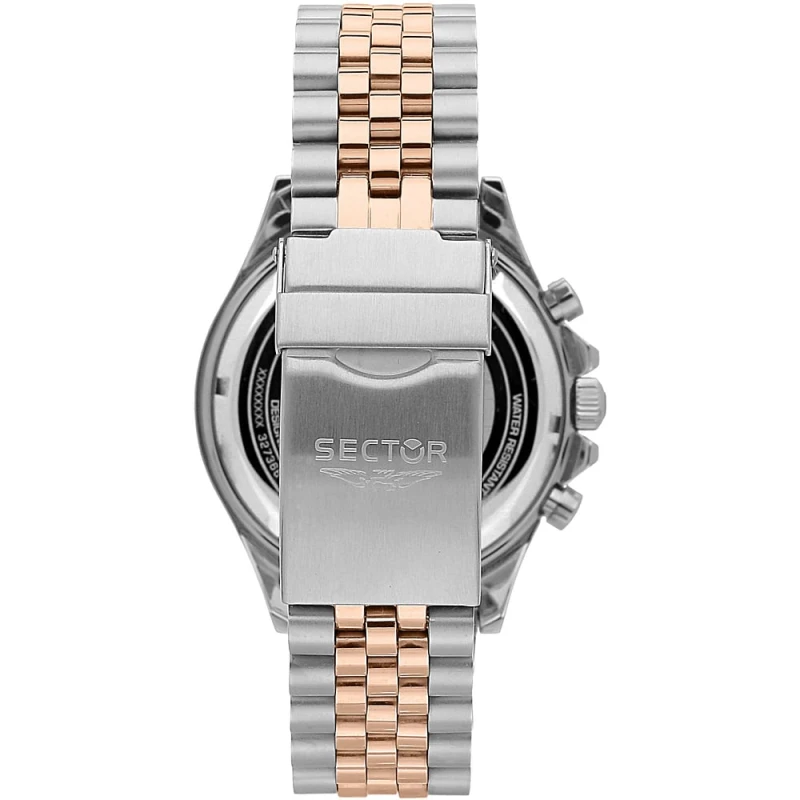 Montre Sector - 230 - Chronographe - Argent et Or rose - R3273661031
