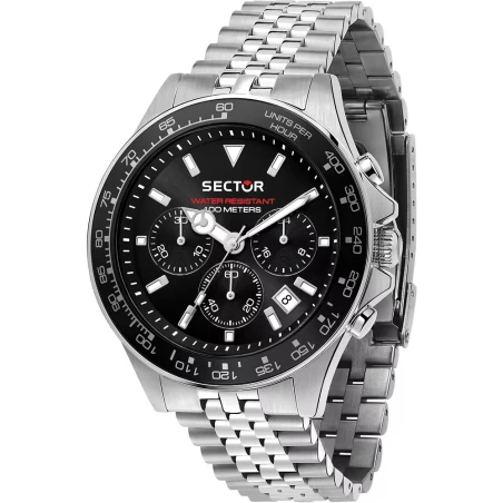 Montre Sector - 230 - Chronographe - Argent et Noir - R3273661033