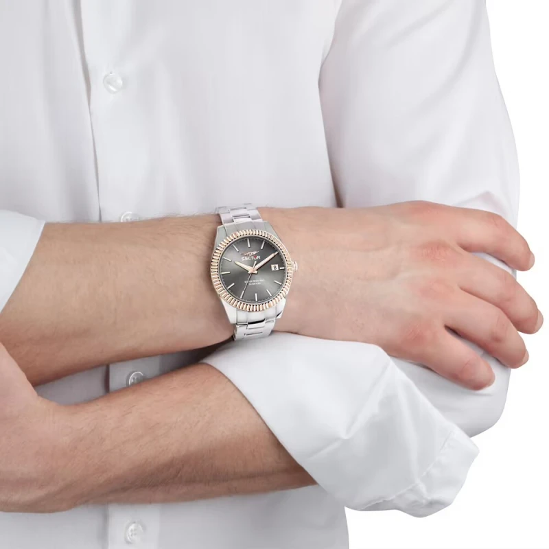 Montre Sector - 240 - Multifonction - Or rose et Argent - R3253240009