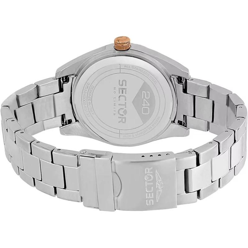 Montre Sector - 240 - Multifonction - Or rose et Argent - R3253240009