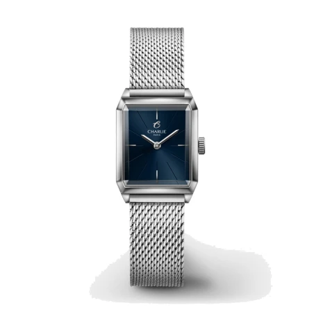 Montre Charlie Paris - MONCEAU Acier & Bleu