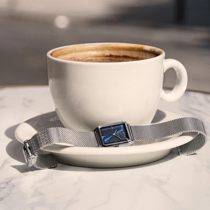 Montre Charlie Paris - MONCEAU Acier & Bleu